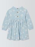 John Lewis Baby Cherry Jersey Dress, Natural
