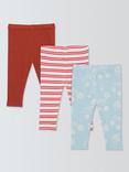 John Lewis Baby Leggings, Pack of 3, Multi