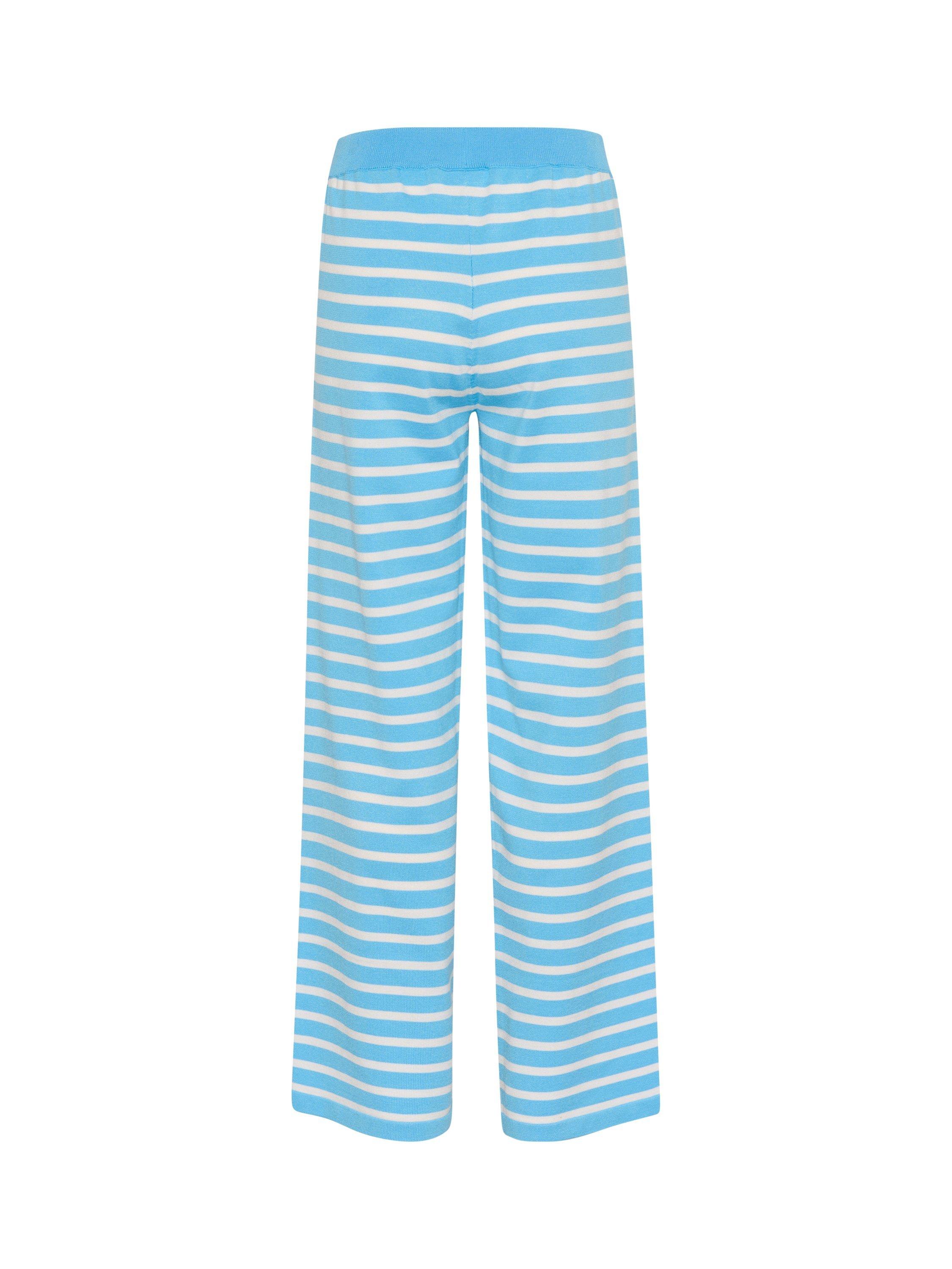 Product image 6 of 6, which shows Saint Tropez Mila Stripe Trousers, Ethereal Blue Ice, S