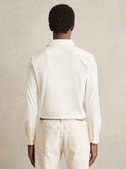 Reiss Duke Cotton Shirt, Ecru - view 2, Ecru