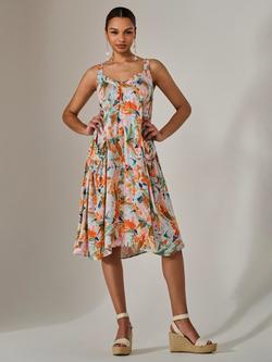 Jolie Moi A-Line Smock Pocket Dress, Multi, Multi