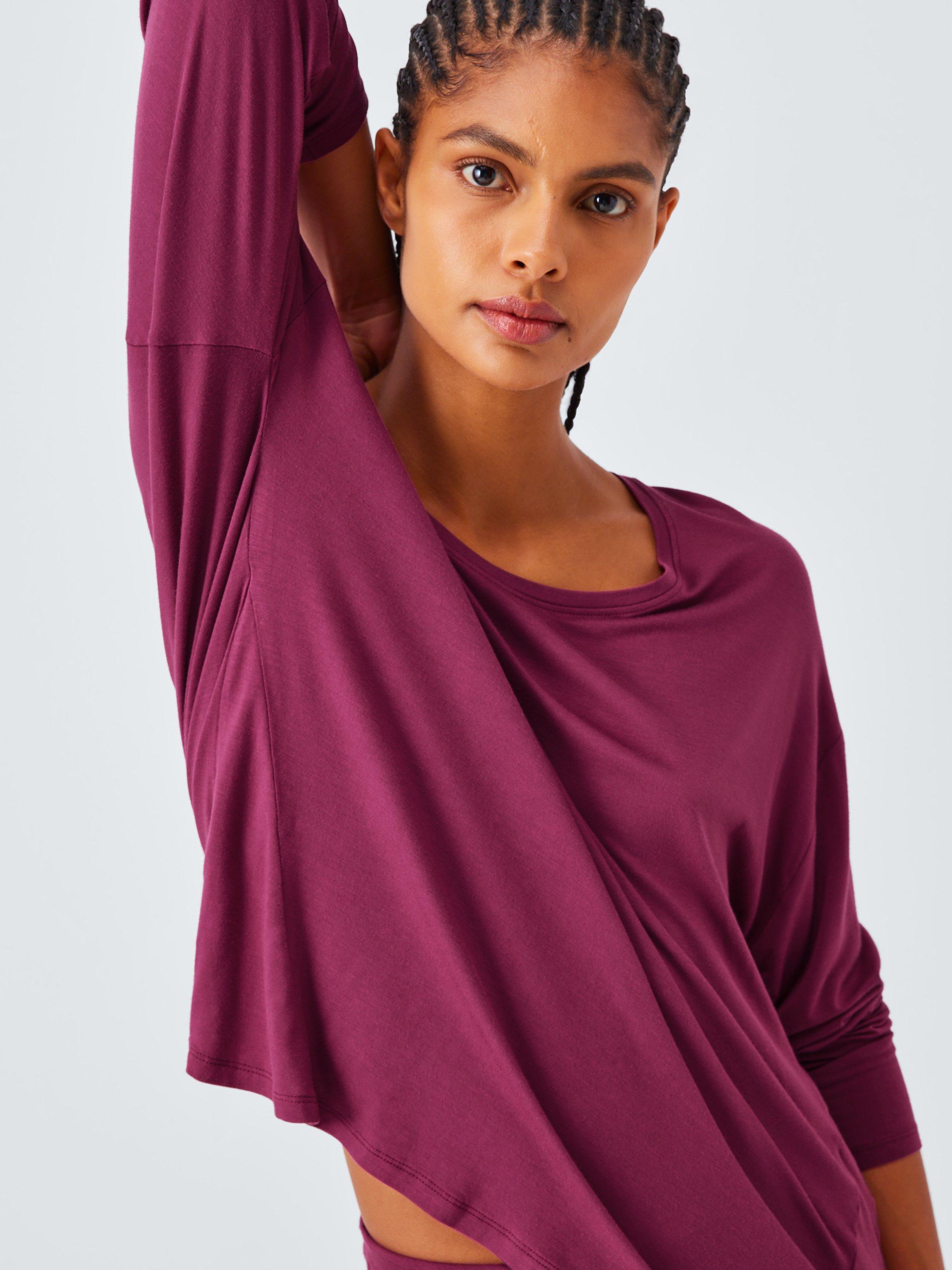 Product image 5 of 6, which shows John Lewis Zara Long Sleeve Jersey Pyjama Set, Raspberry Coulis, 8