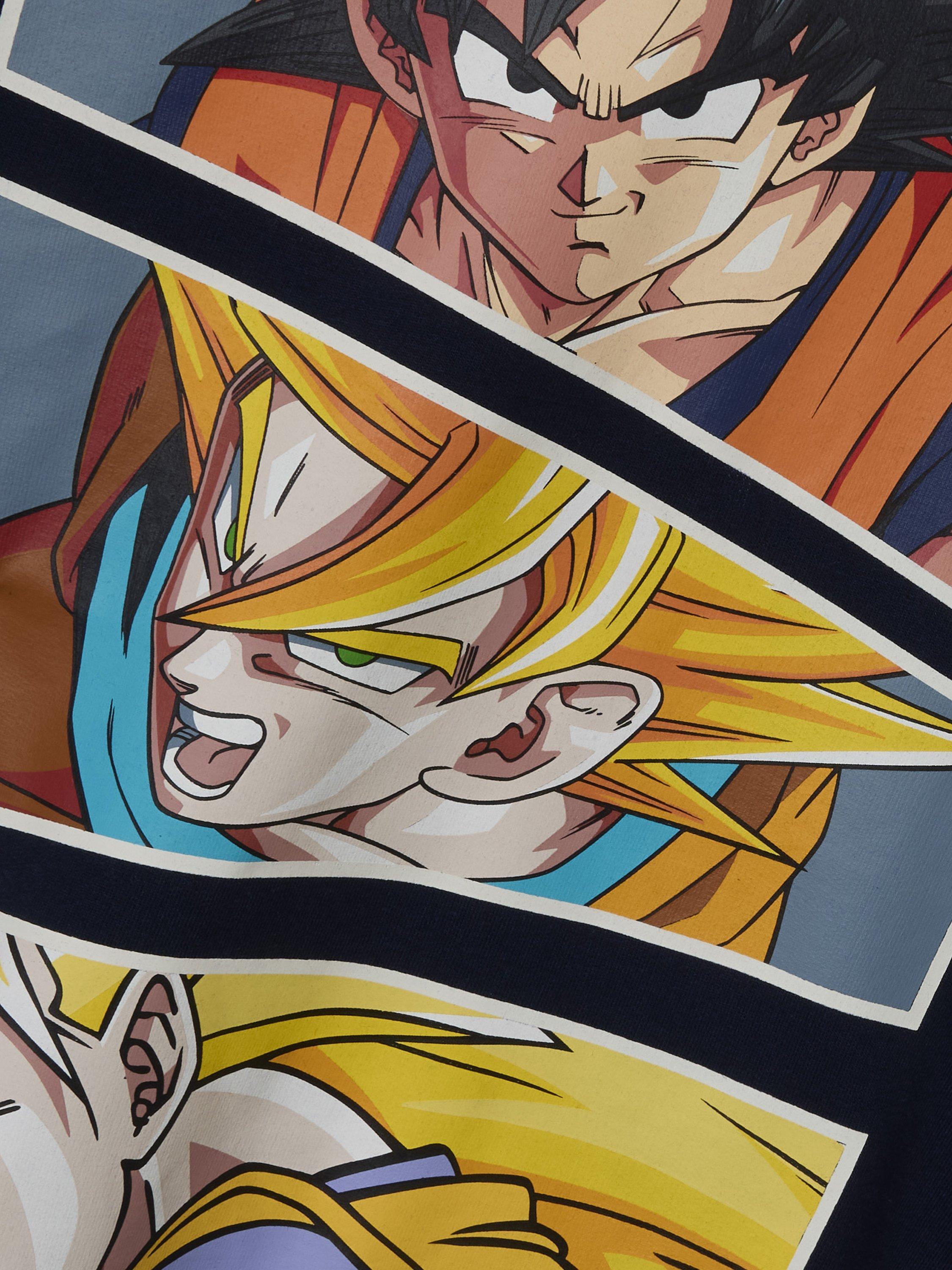 Product image 4 of 4, which shows NAME IT Kids' Cotton Blend Dragon Ball Z Hooded Sweatshirt, Navy Blazer, 6 years