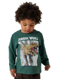 NAME IT Kids' Cotton Long Sleeved Jurassic World Top, Garden Topiary