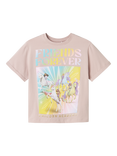 NAME IT Kids' Cotton Relaxed Friends Forever Unicorn T-Shirt, Burnished Lilac