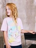 NAME IT Kids' Cotton Relaxed Friends Forever Unicorn T-Shirt, Burnished Lilac