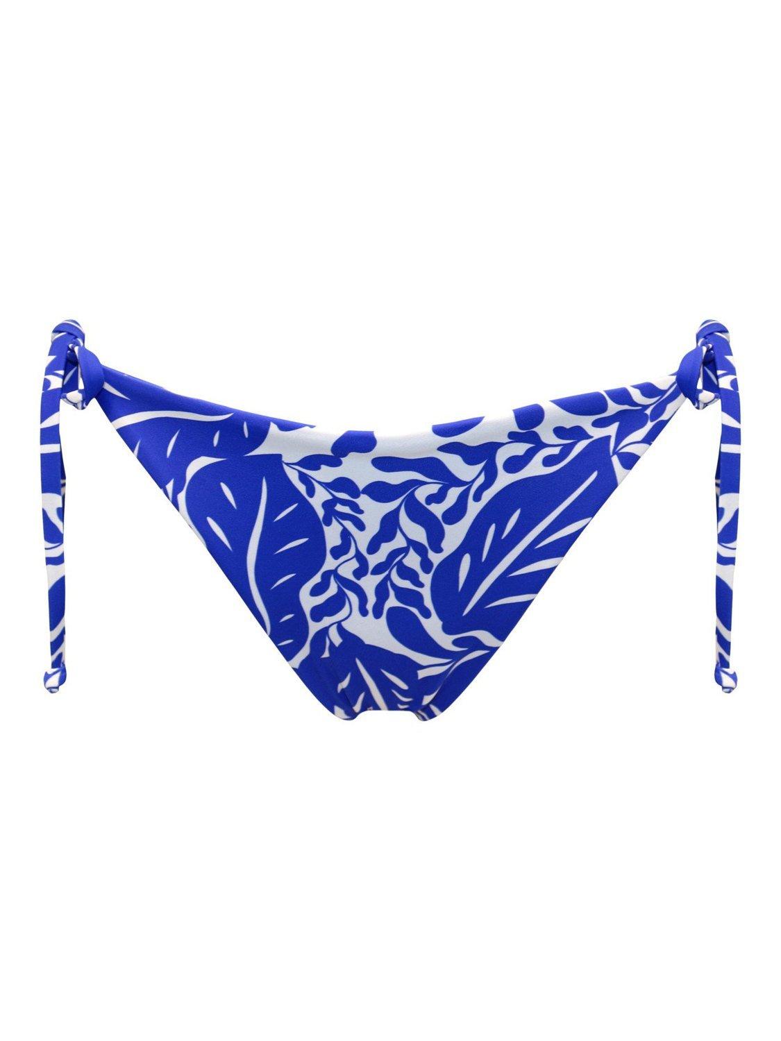 Product image 9 of 10, which shows Pour Moi Laguna Beach Tie Bikini Bottoms, Ultramarine/ White, 8