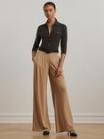 Lauren Ralph Lauren Geometric Slim Fit Shirt, Black/Brown