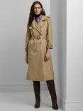 Ralph Lauren Lauren Ralph Lauren Lined Trench Coat, Birch Tan