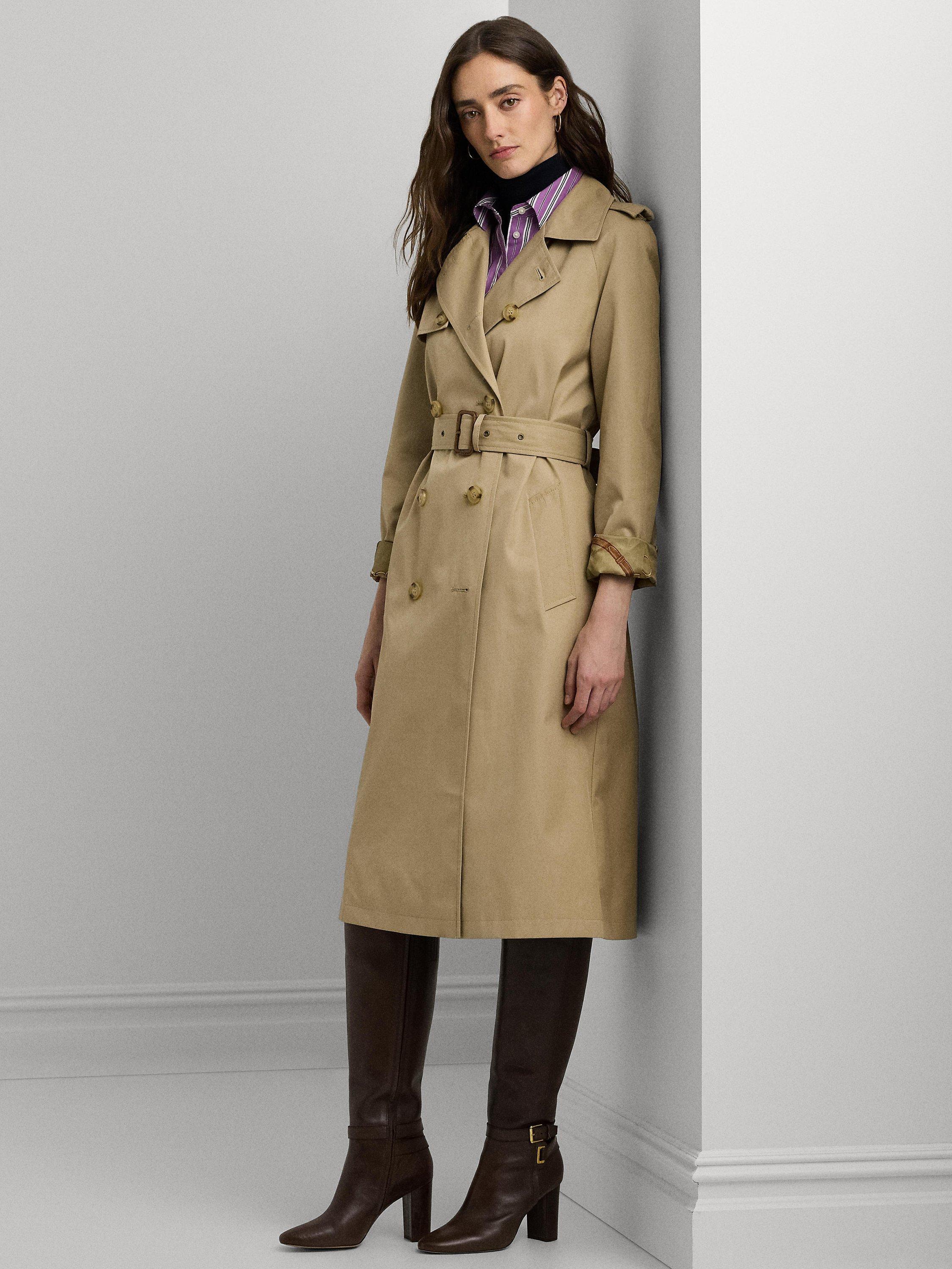 Product image 2 of 6, which shows Ralph Lauren Lauren Ralph Lauren Lined Trench Coat, Birch Tan, XS