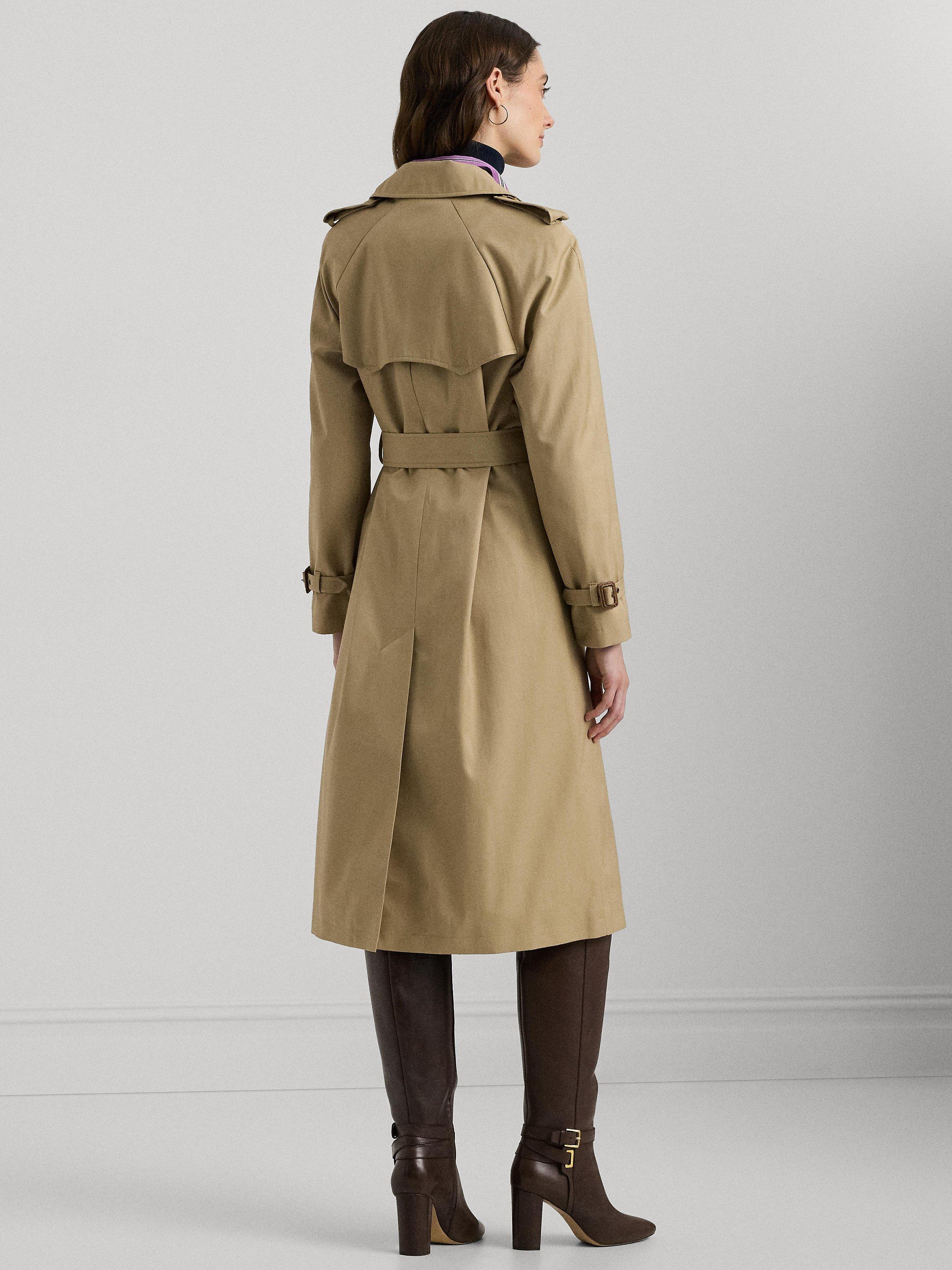 Product image 6 of 6, which shows Ralph Lauren Lauren Ralph Lauren Lined Trench Coat, Birch Tan, XS