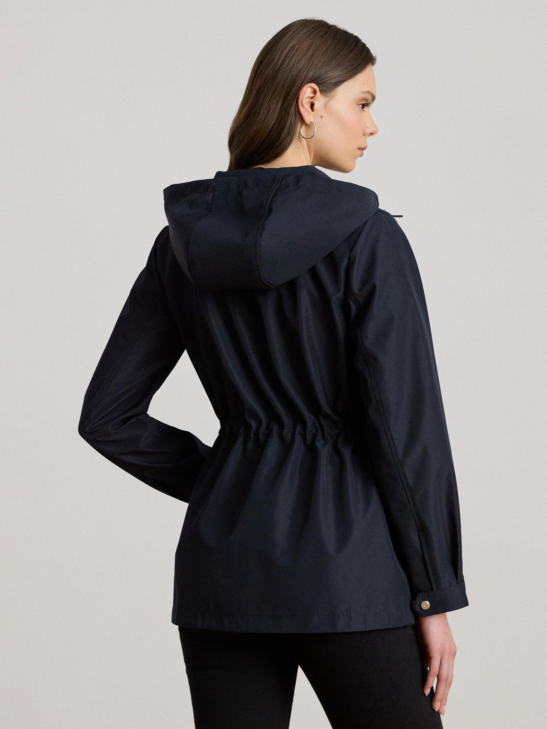 Product image 5 of 5, which shows Lauren Ralph Lauren Rain Drawstring Waist Jacket, Navy, XS