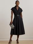 Lauren Ralph Lauren Mertice Belted Shirt Dress, Black