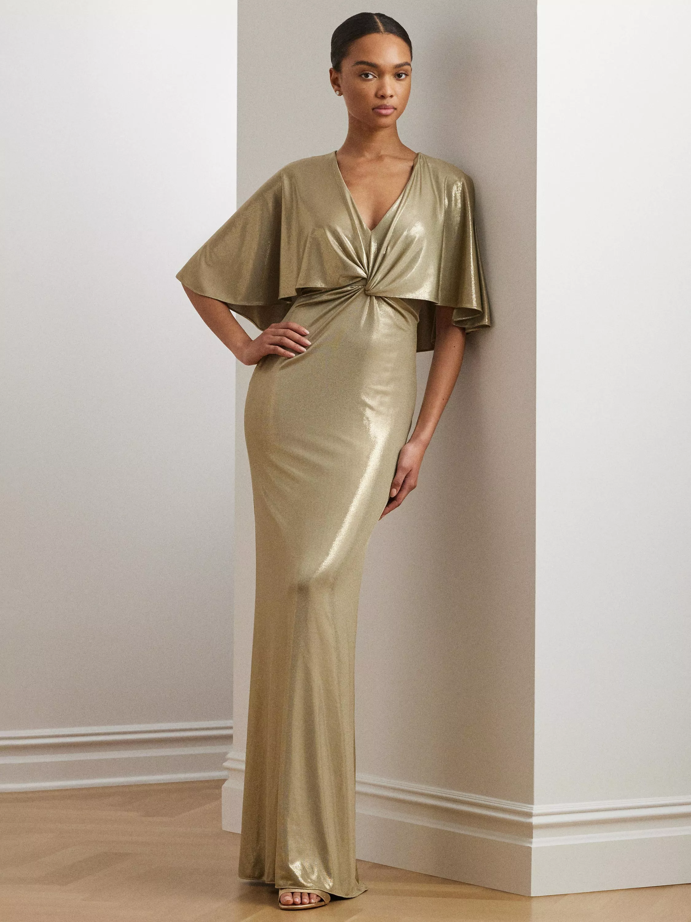 ワンピース LAUREN RALPH LAUREN Woman Dress Gold 253918412 710 LAUREN RALPH LAUREN: Dress woman - Gold | Lauren Ralph