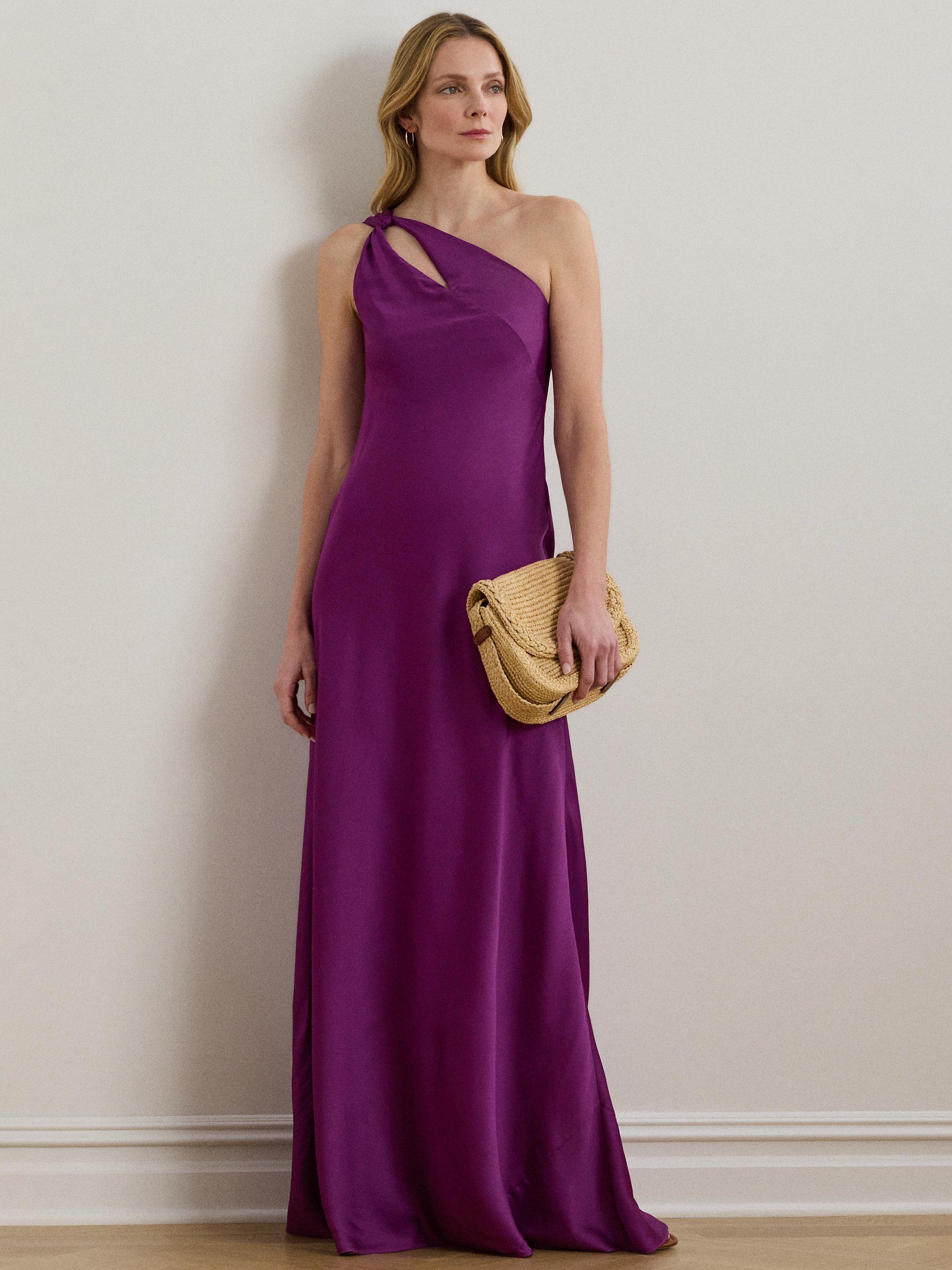 navy blue dress for baby girl Lauren Ralph Lauren Taneka Asymmetric Dress, Purple