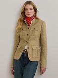 Lauren Ralph Lauren Jathnay Herringbone Linen Blazer, Brown