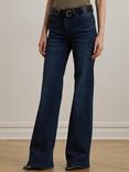 Lauren Ralph Lauren Retro Flared Jeans, Dark Blue