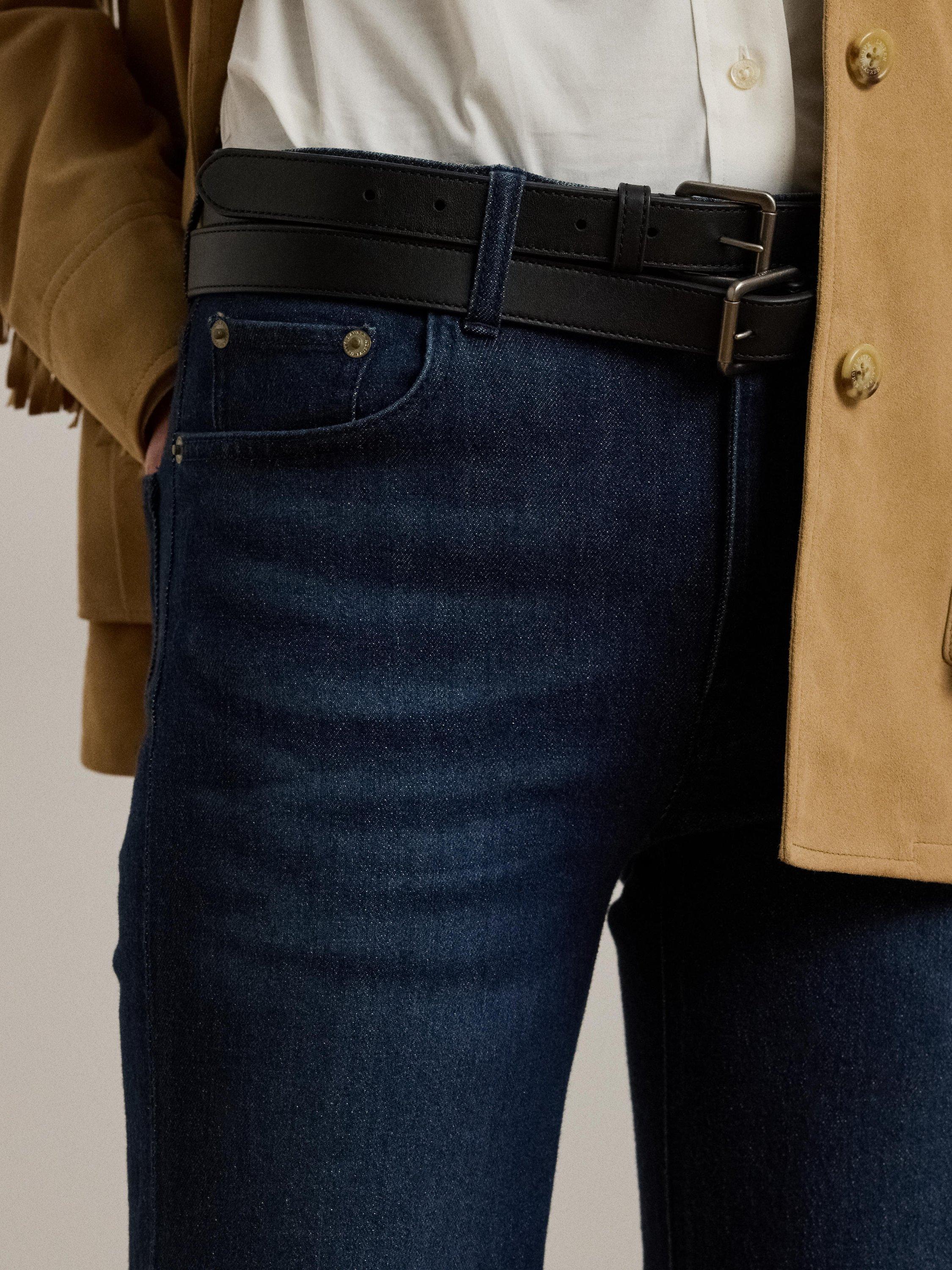 Product image 5 of 5, which shows Lauren Ralph Lauren Retro Flared Jeans, Dark Blue, 6