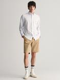GANT Relaxed Fit Twill Chino Shorts, Dark Khaki