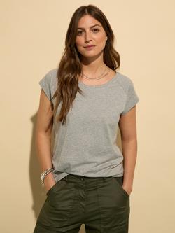 Baukjen Catherine Pure Organic Cotton T-Shirt, Grey Marl