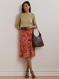 Lauren Ralph Lauren Jinhala Rack Stitch Jumper, Birch Tan