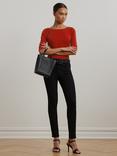 Lauren Ralph Lauren Judy Elbow Sleeve Knit Top, Madison Red