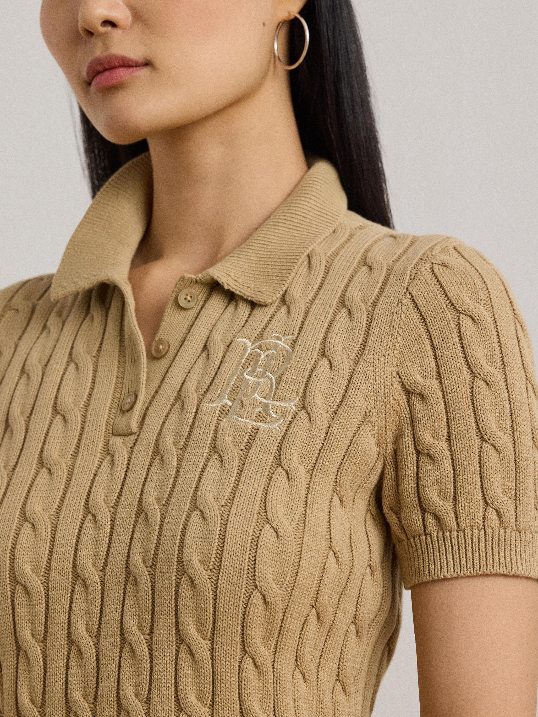 Product image 3 of 4, which shows Ralph Lauren Lauren Ralph Lauren Natrissa Jumper, Birch Tan, XS
