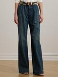 Lauren Ralph Lauren Kirahn Wide Leg Jeans, Blue