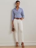 Lauren Ralph Lauren Jamelko Stripe Shirt, Lapis Blue/White
