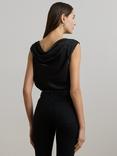Lauren Ralph Lauren Kinthea Satin Top, Black