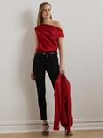 Lauren Ralph Lauren Kinthea Satin Top, Madison Red