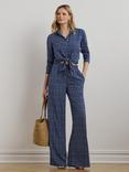 Lauren Ralph Lauren Kristy Graphic Shirt, Blue/White