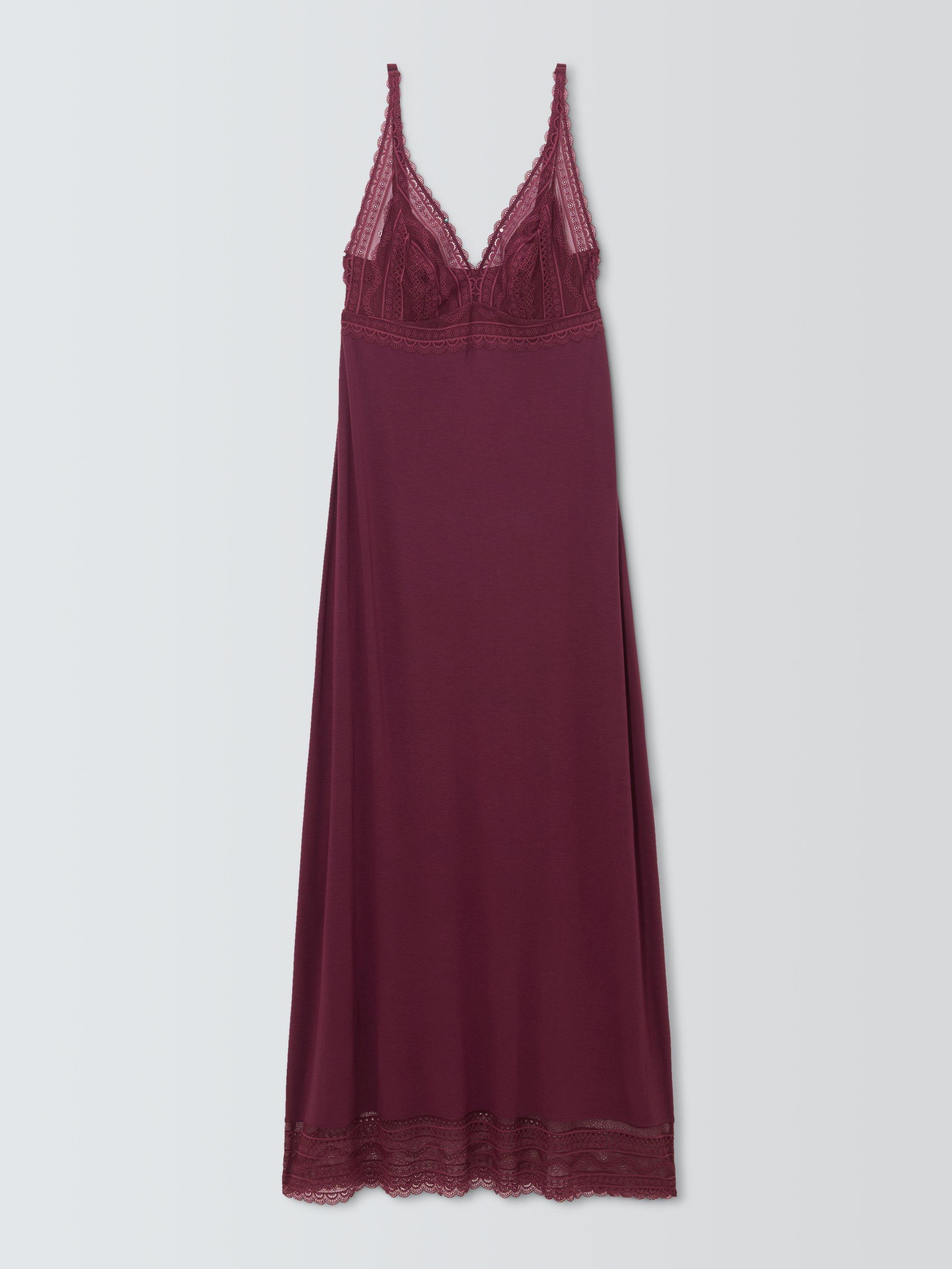 Product image 3 of 5, which shows John Lewis Willow Lace Chemise, Fig, 8