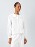 John Lewis Scallop Trim Long Pyjama Set, Ivory