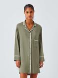 John Lewis Blanket Stitch Nightshirt, Khaki