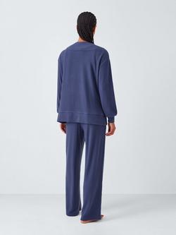 John Lewis Snit Tie Front Lounge Set, Crown Blue - view 2, Crown Blue