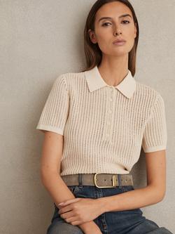 Reiss Iyla Half Keeper Suede Belt, Grey - view 2, Grey