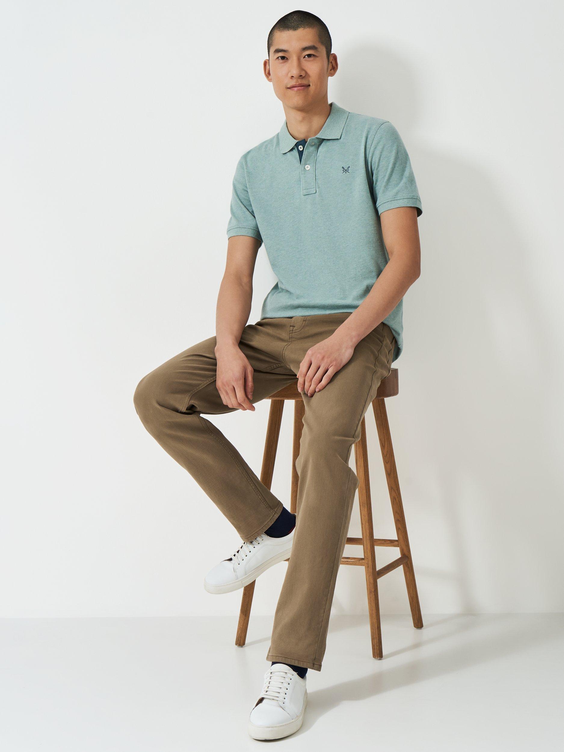 Crew Clothing Slim Fit Jeans, Camel Brown