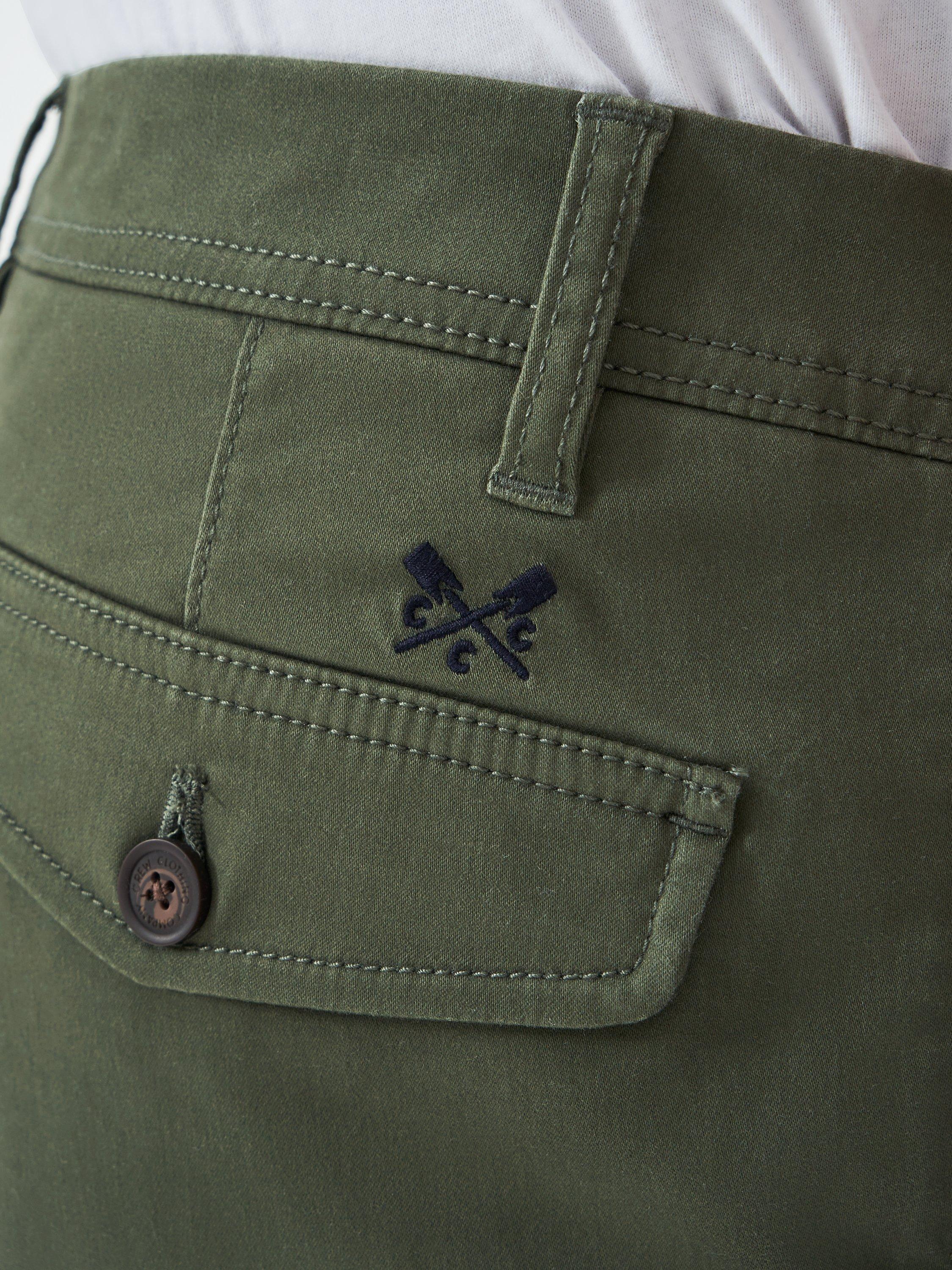Product image 4 of 5, which shows Crew Clothing Cargo Shorts, Olive Green, 38