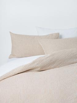 John Lewis Graphite Stripe Bedding, Auburn