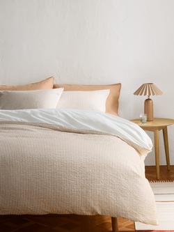 John Lewis Graphite Stripe Bedding - view 2, Auburn