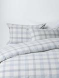 John Lewis Oslo Brushed Cotton Check Duvet Cover Set