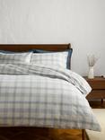 John Lewis Oslo Brushed Cotton Check Duvet Cover Set