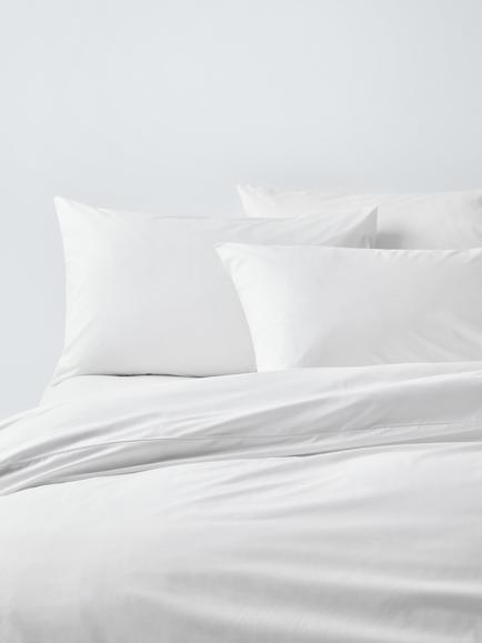 John Lewis Crisp & Fresh 400 Thread Count Organic Cotton Duvet Cover Set, White