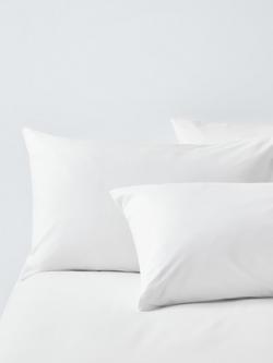 John Lewis Crisp & Fresh 400 Thread Count Organic Cotton Duvet Cover Set - view 2, White