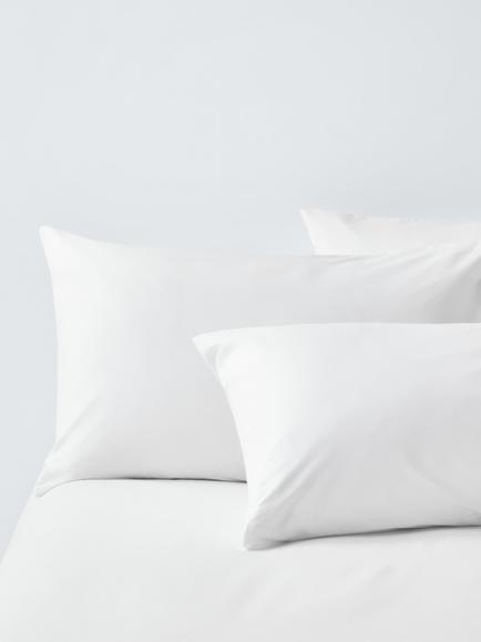 John Lewis Crisp & Fresh 400 Thread Count Organic Cotton Duvet Cover Set - view 2, White