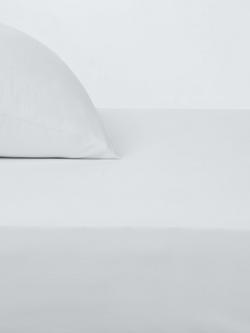 John Lewis Crisp & Fresh 400 Thread Count Organic Cotton Fitted Sheet, White