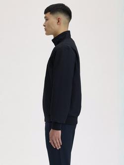 Fred Perry Brentham Zip-Through Sports Jacket, Navy - view 2, Navy