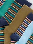 John Lewis Kids' Stripe Ankle Socks, Pack of 7, Blue