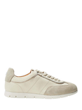 Moda in Pelle Avrel Leather Lace Up Trainers, Off White